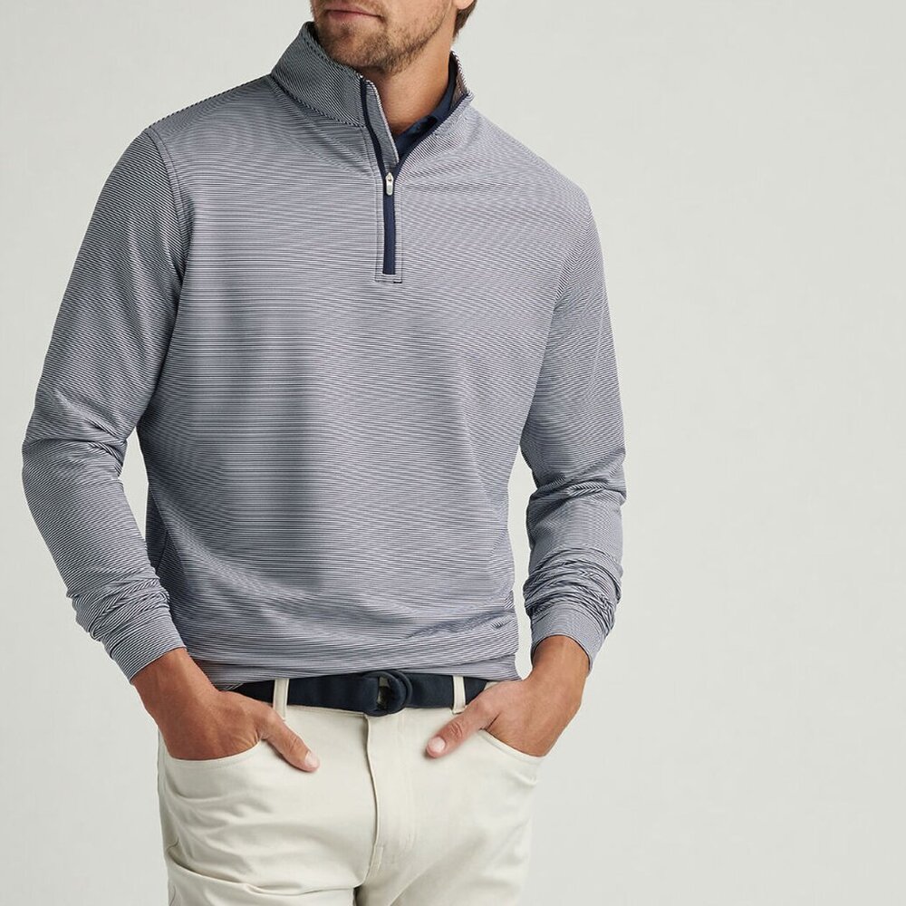 TPC Louisiana: Perth Sugar Stripe Performance Quarter-Zip